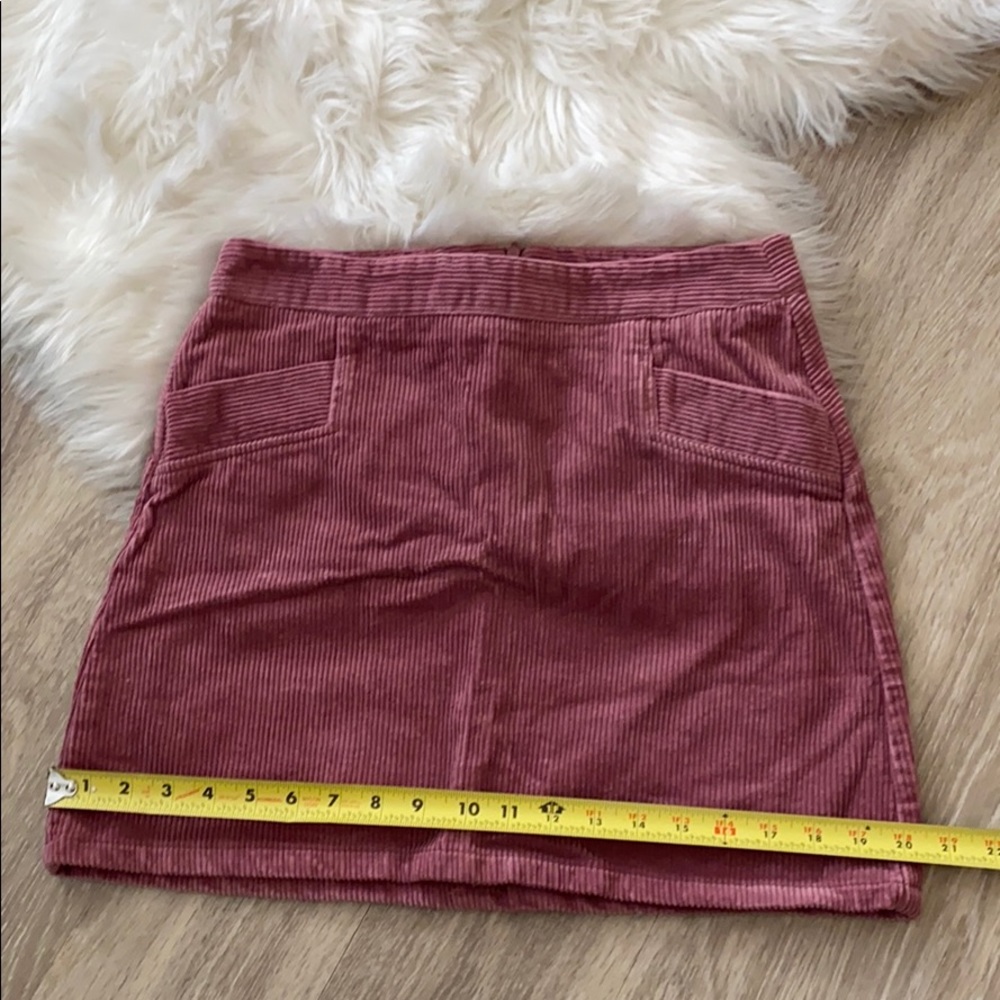 Corduroy Muave Mini Skirt - Picture 8 of 8